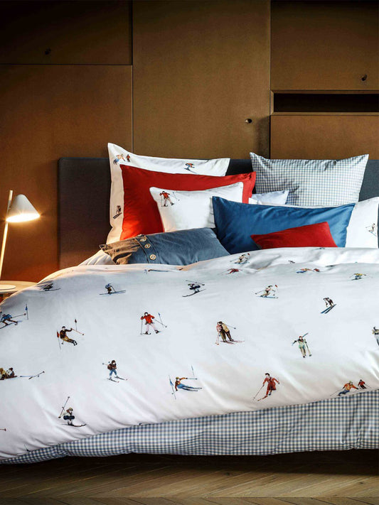 Skiers Twin Duvet Cover