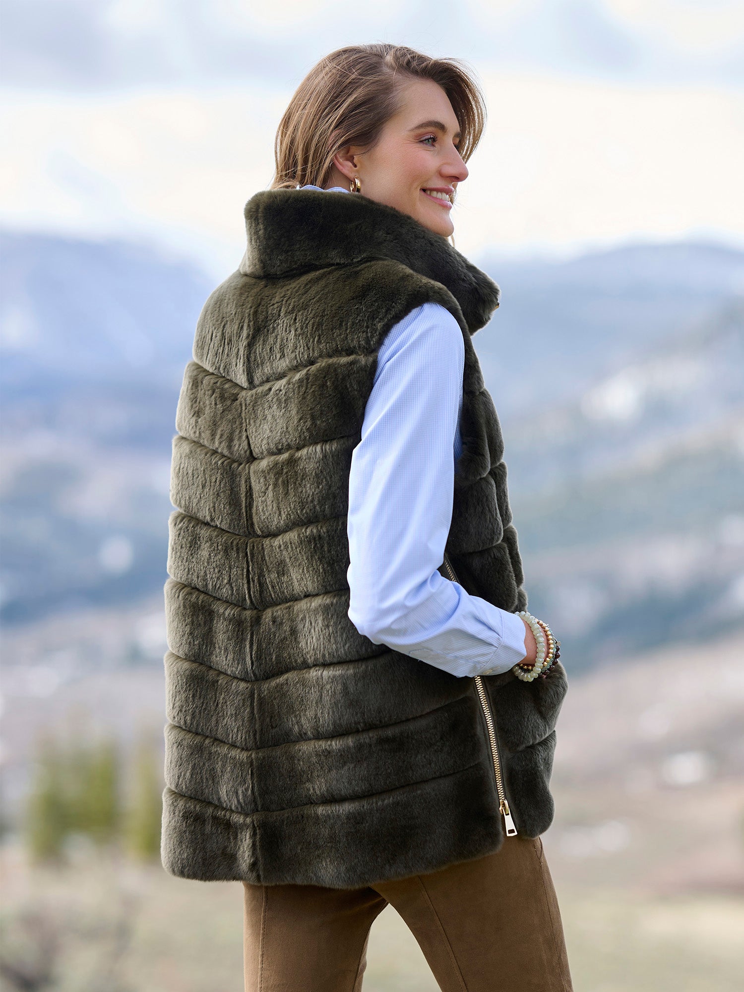 Sarah Rex Fur Vest – Gorsuch