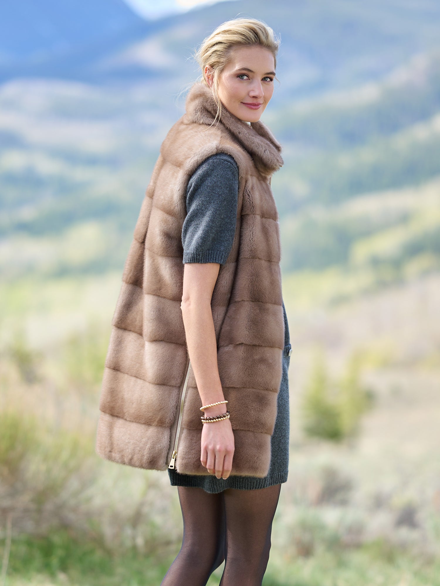 Serena Mink Fur Vest – Gorsuch