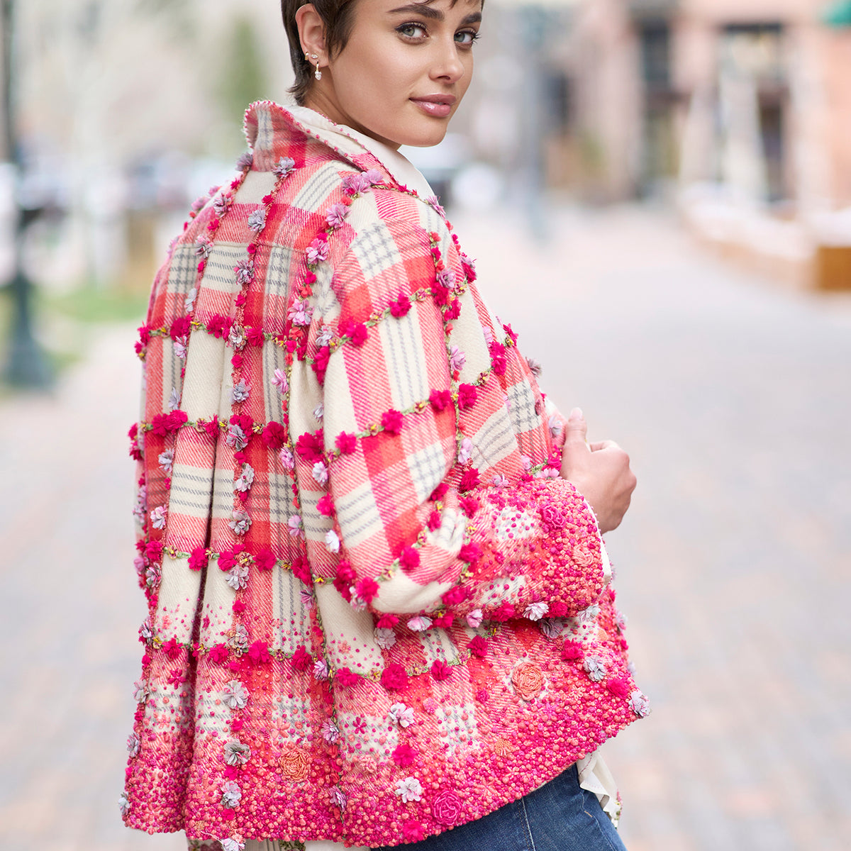 Zahra Floral Check Jacket – Gorsuch