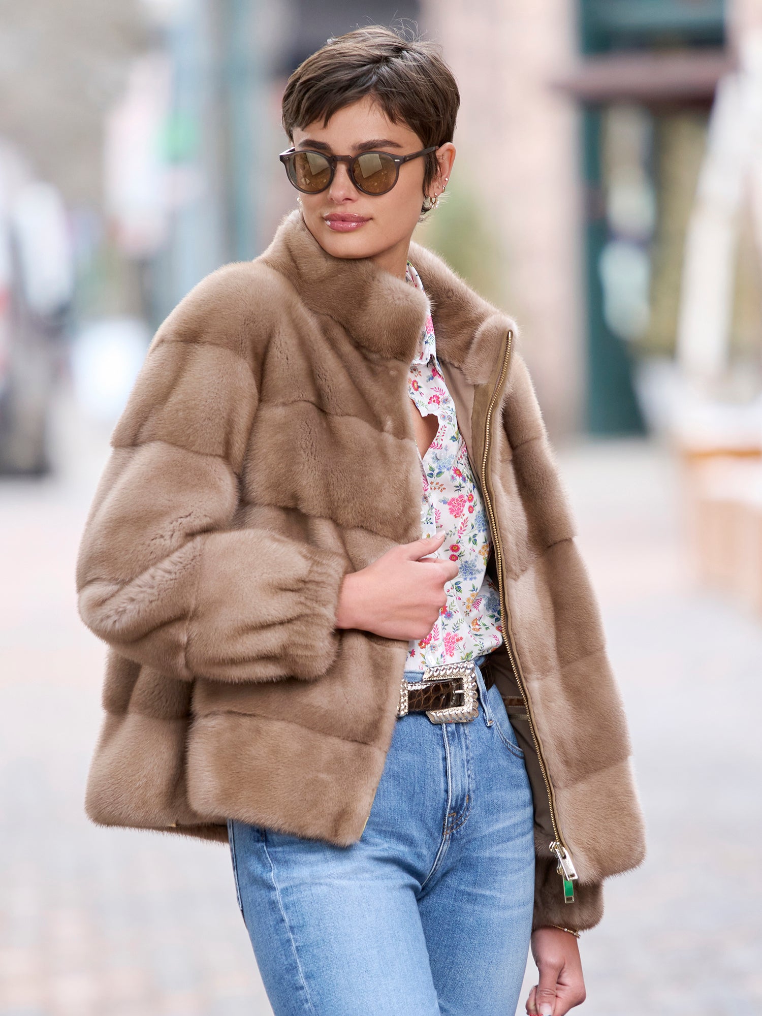 DEMI BUFF MINK JACKET