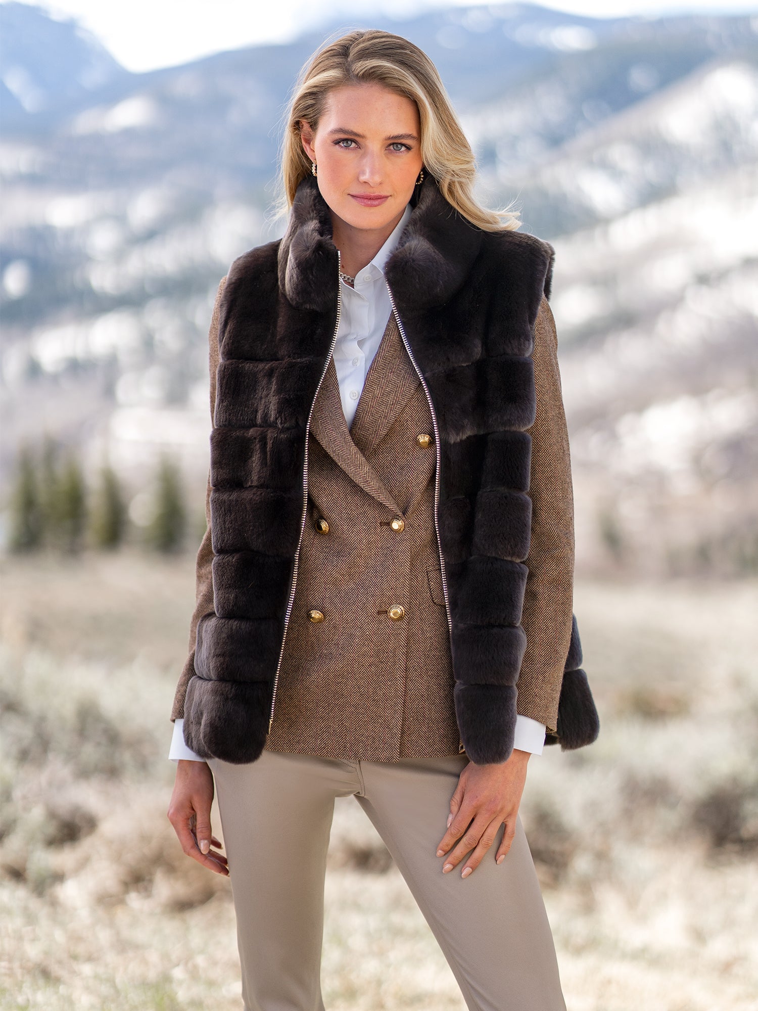 Fur women's vest new arrivals