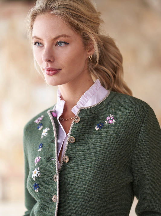 Liesl Vintage Embroidered Cardigan