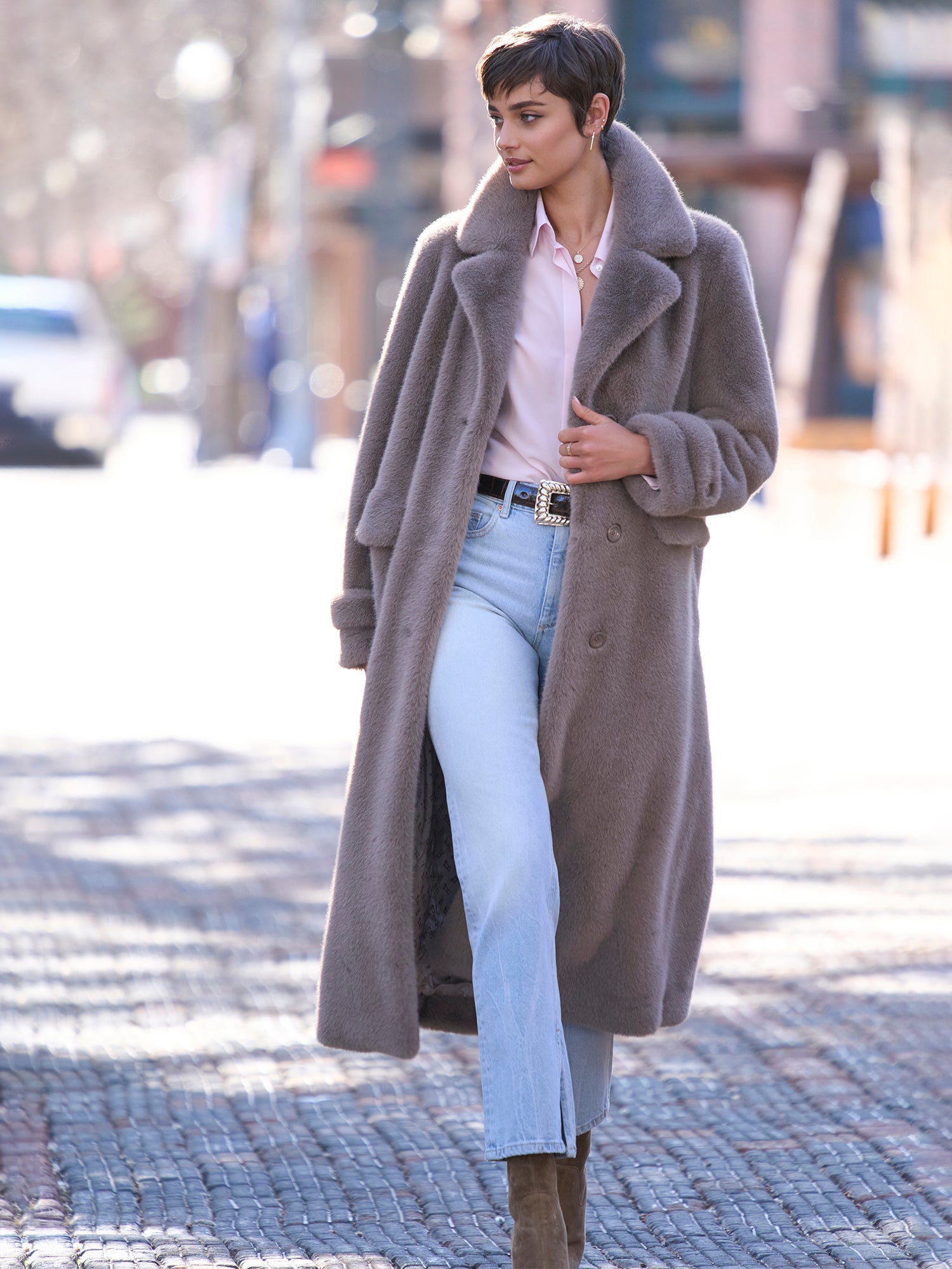 Glassons Leopard print reversible (Vail Chic buying Fur Cardigan Coat)