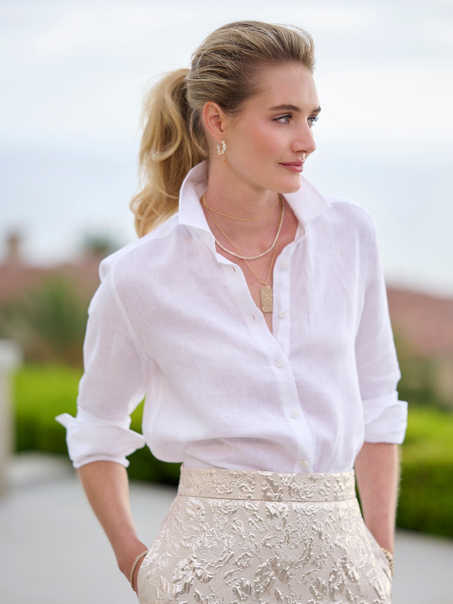 Linen シャツ　Deuxieme Classe Adeline Linen Shirt – Gorsuch