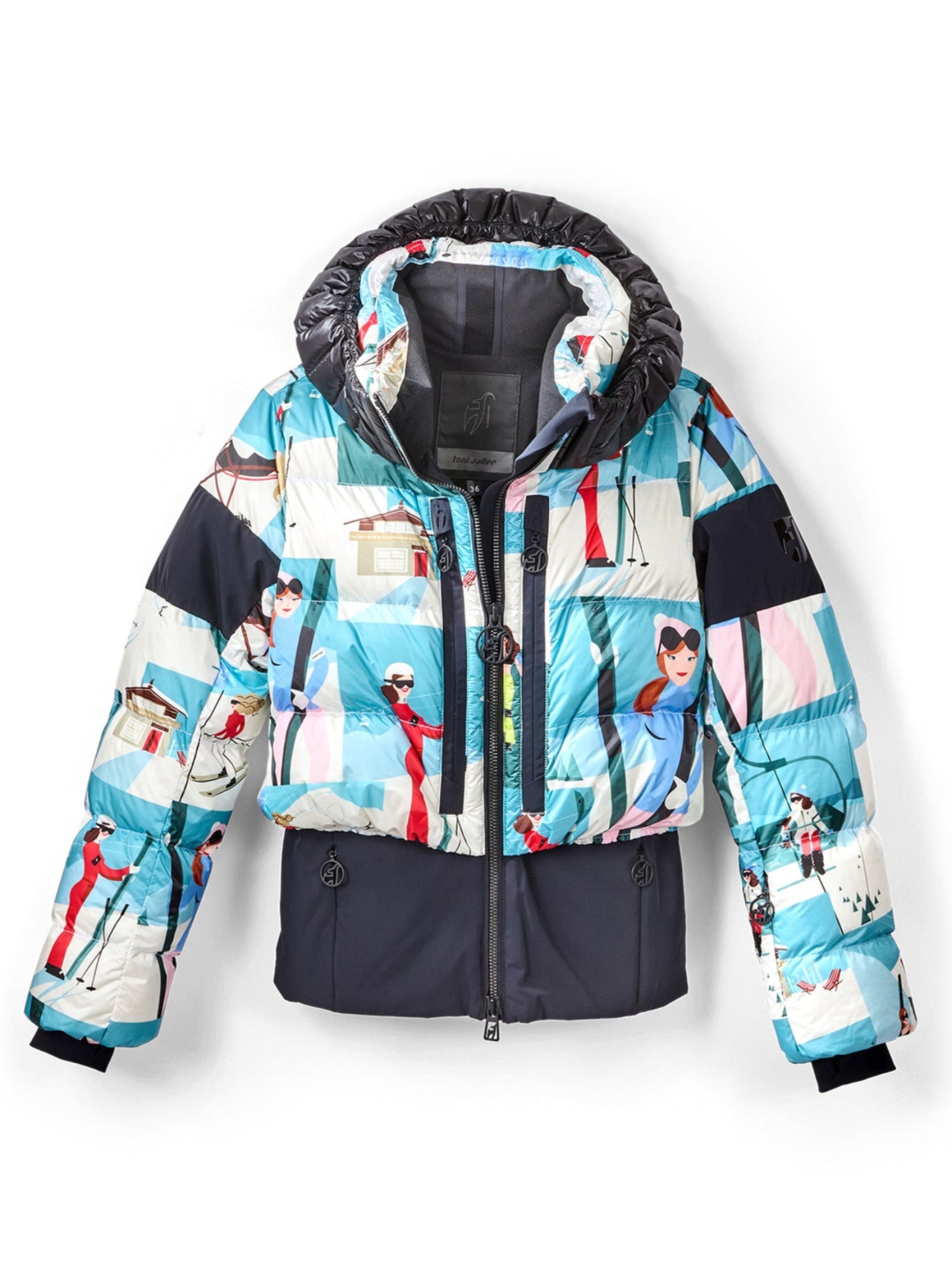 RESOUND CLOTHING FURSTRETCH Gジャン TSLR_BERNADET_PRNT_BLUE_V1_007