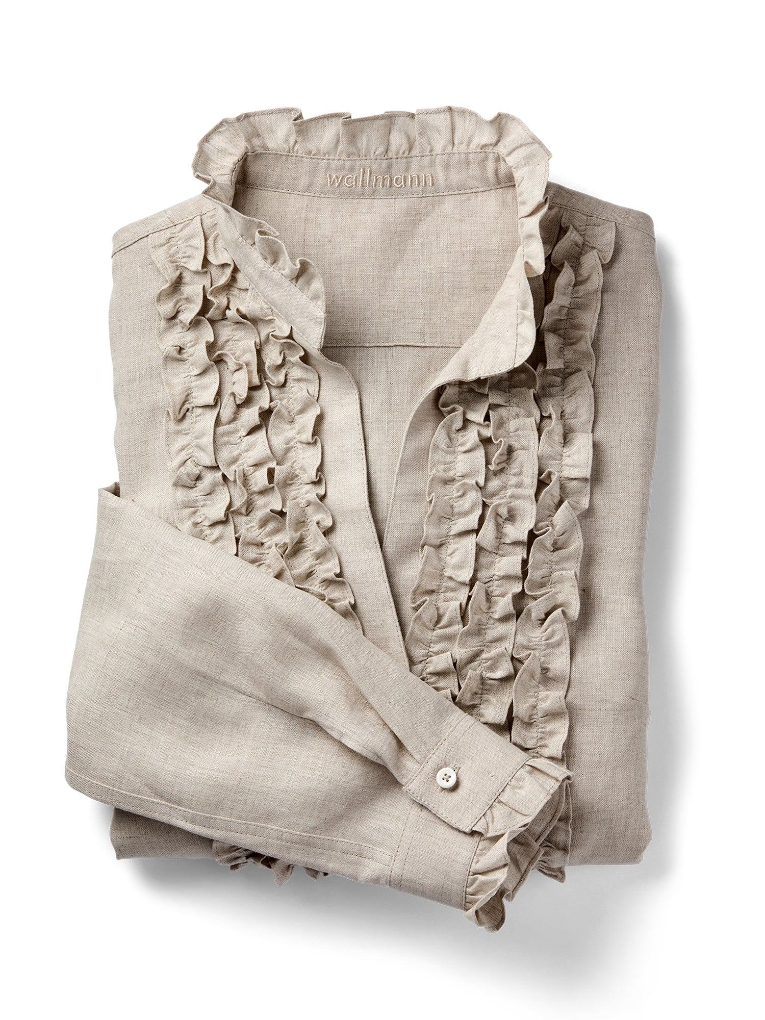 トップス QOOZA IMVAL / Satin Ruffle Shirt IMVAL / Satin Ruffle Shirt - QOOZA