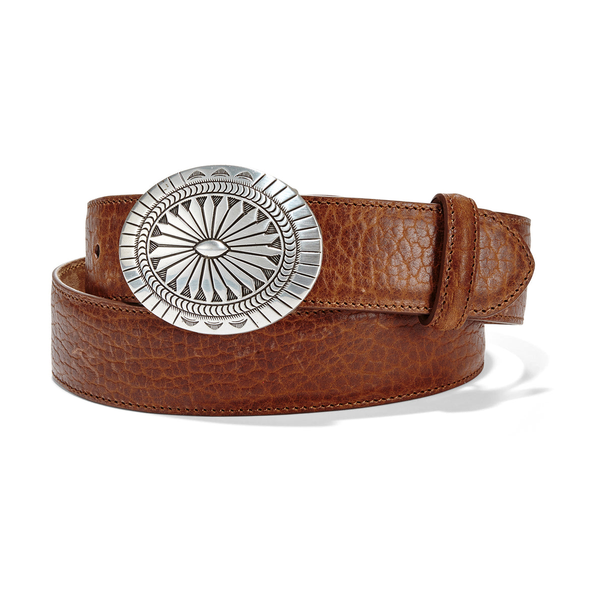 W.KLEINBERG Tuscon Bison Belt - Cognac and Chocolate main image 0