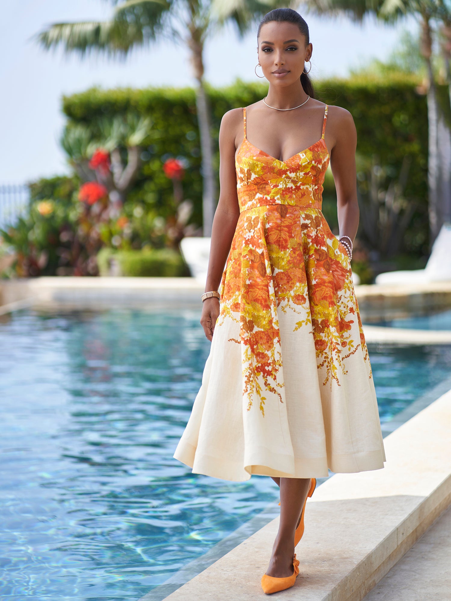 Moncler floral midi dress Outlet