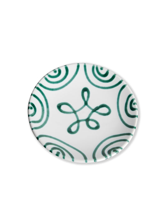 Green Swirl Cup And Saucer