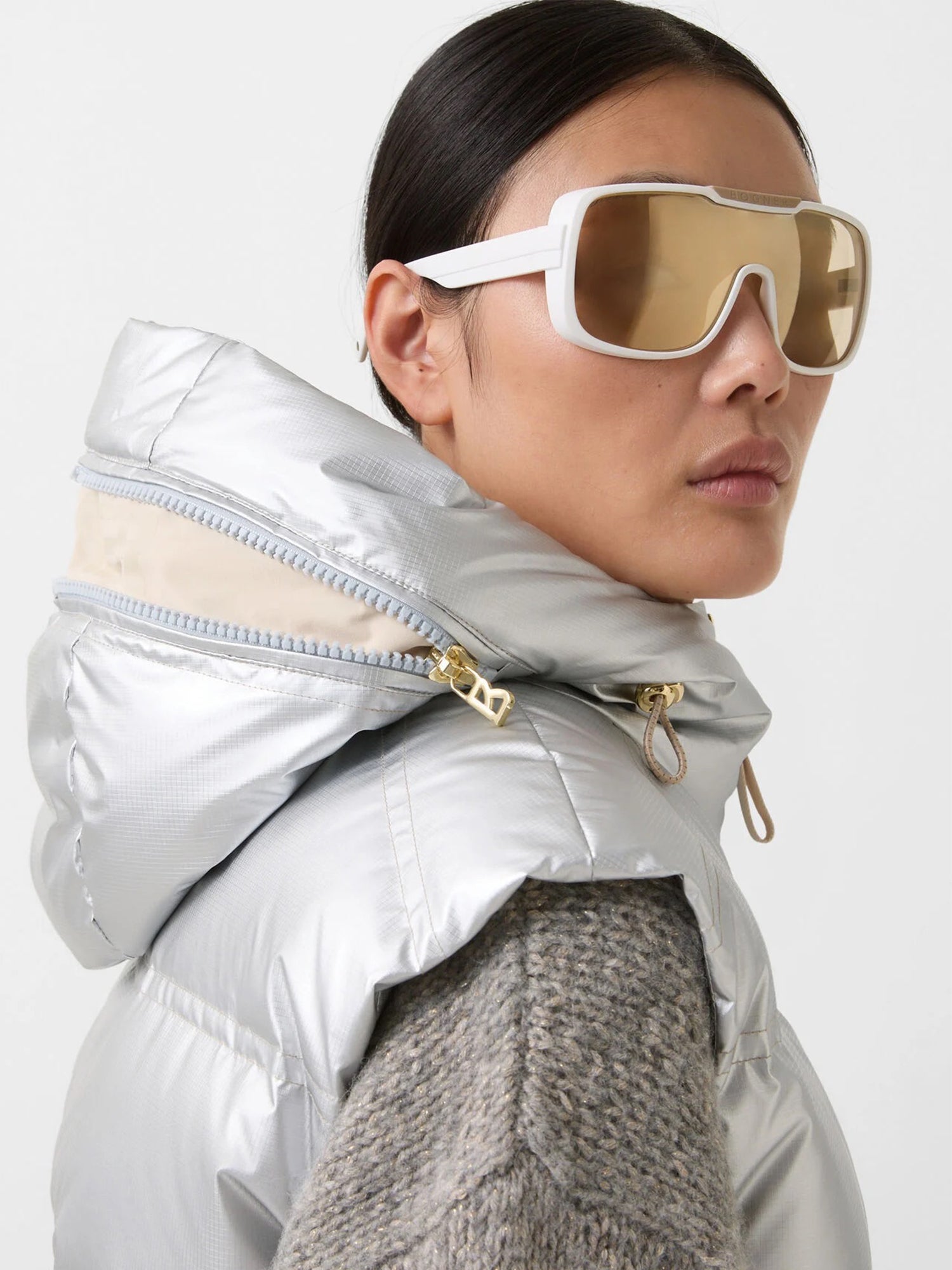 Livy Metallic Down Ski Vest – Gorsuch