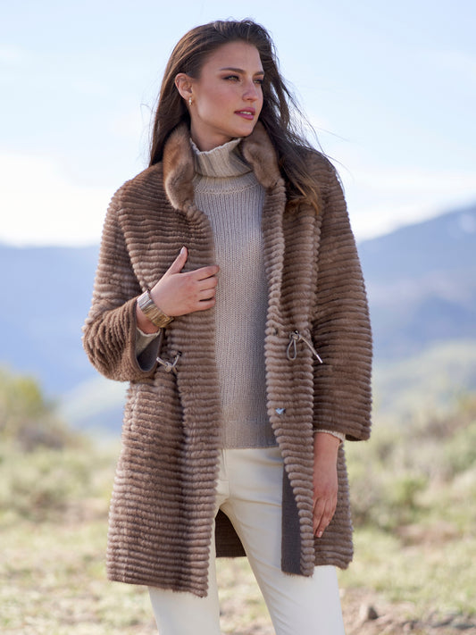 Ainsley Reversible Mink Coat