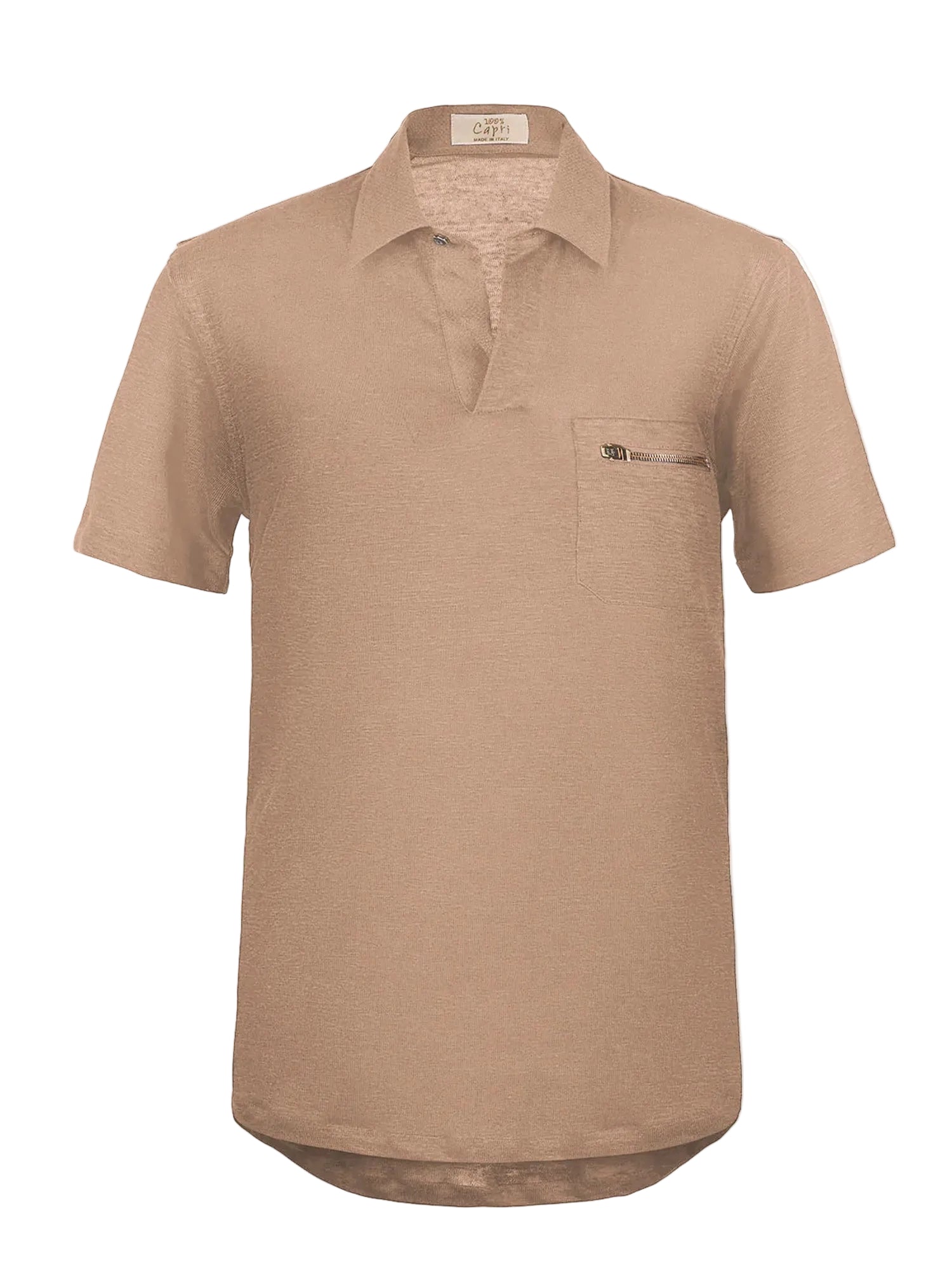 Linen Jersey Zip Polo – Gorsuch