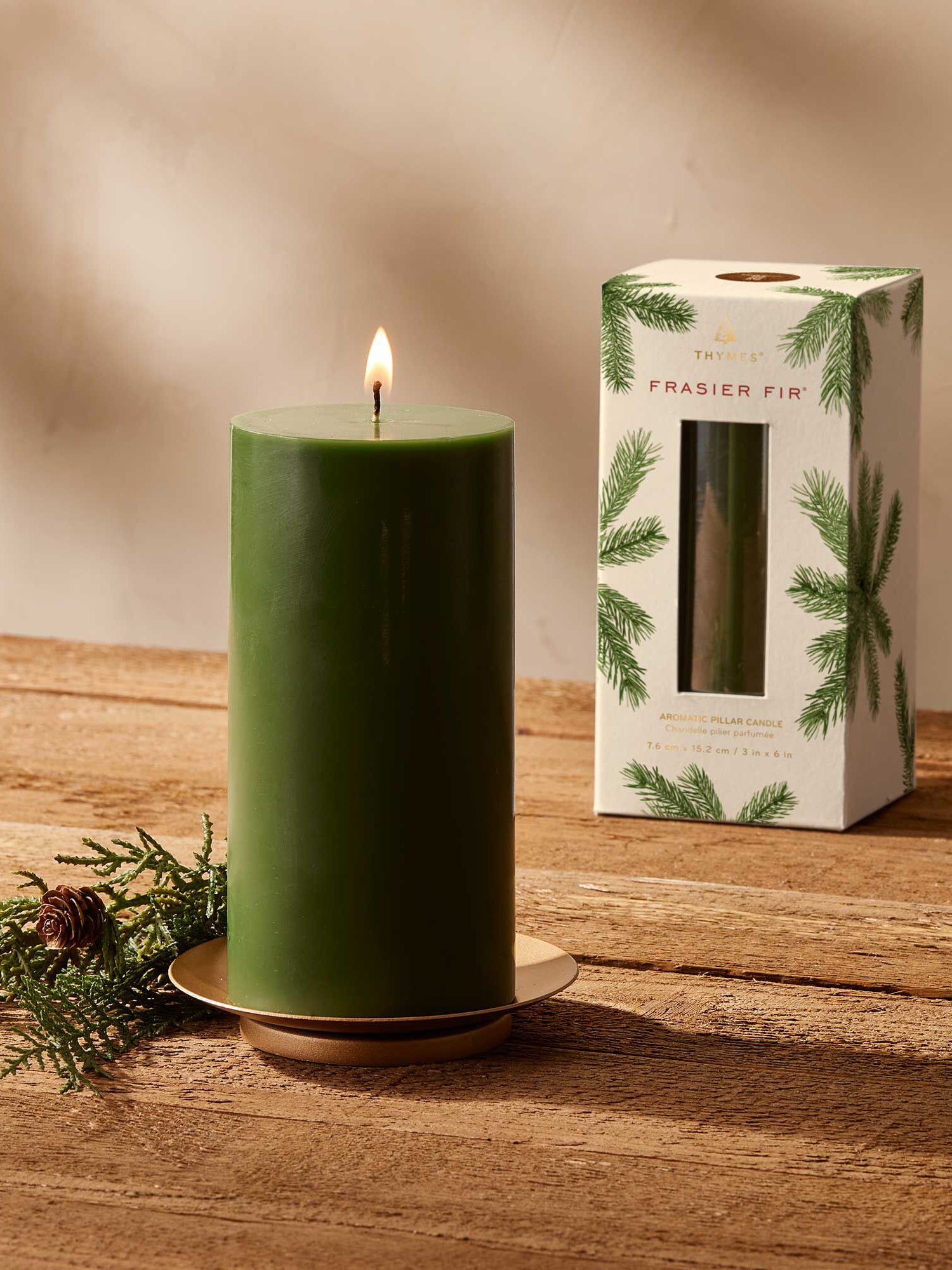 Thymes - Frasier Fir Candle (Green Glass)