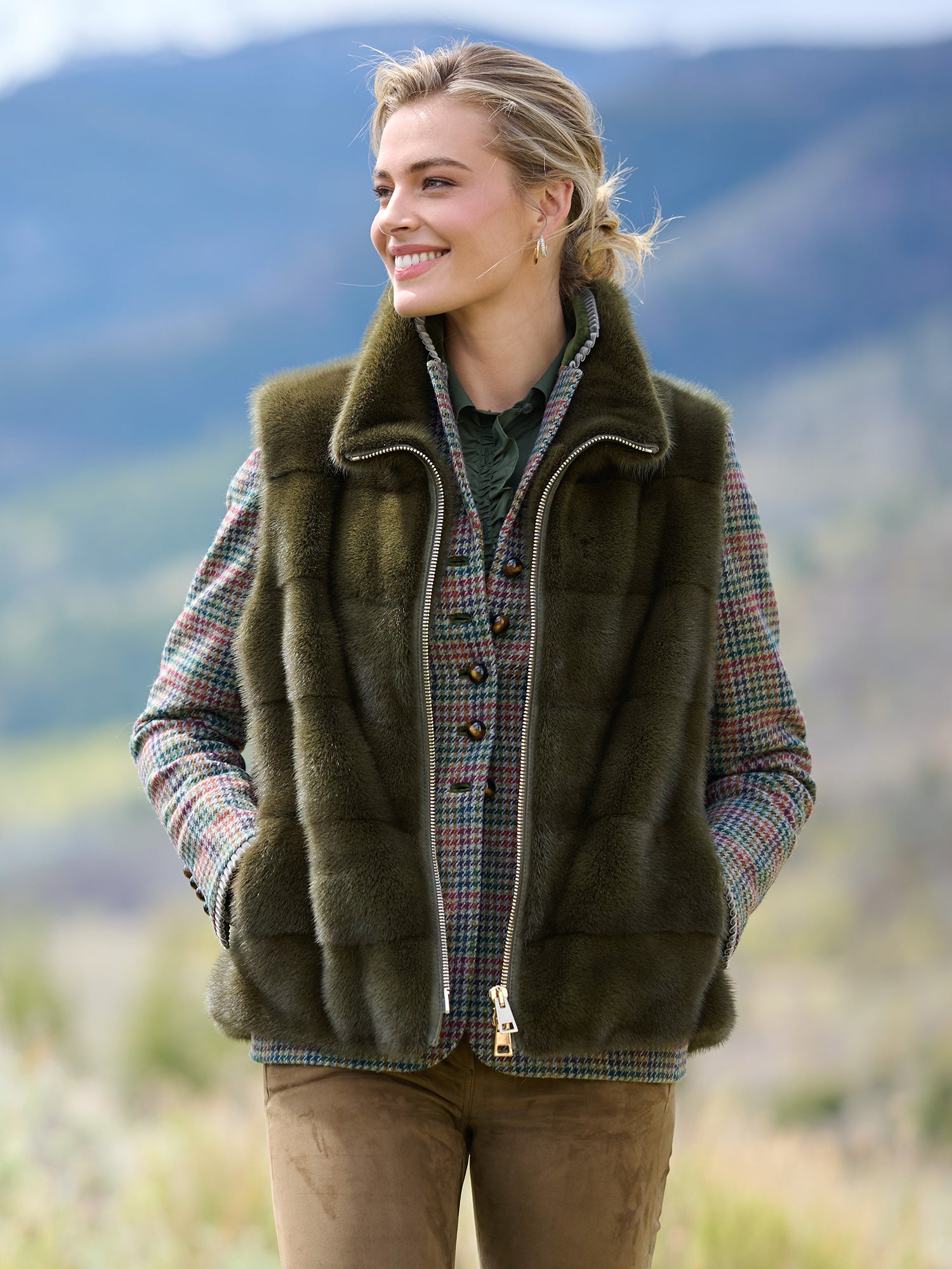 Sarah Mink Fur Vest – Gorsuch