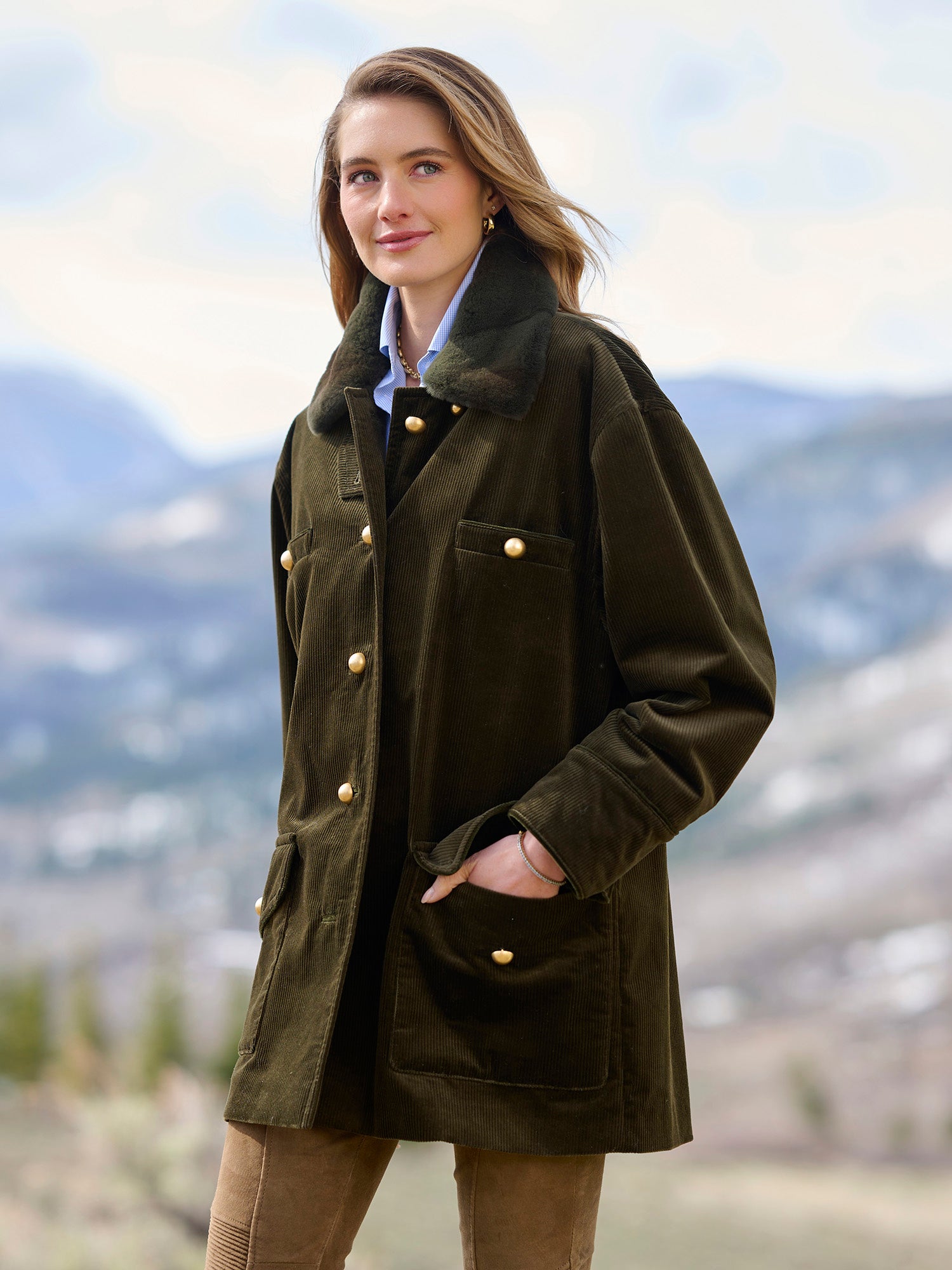 Celena Corduroy Coat – Gorsuch