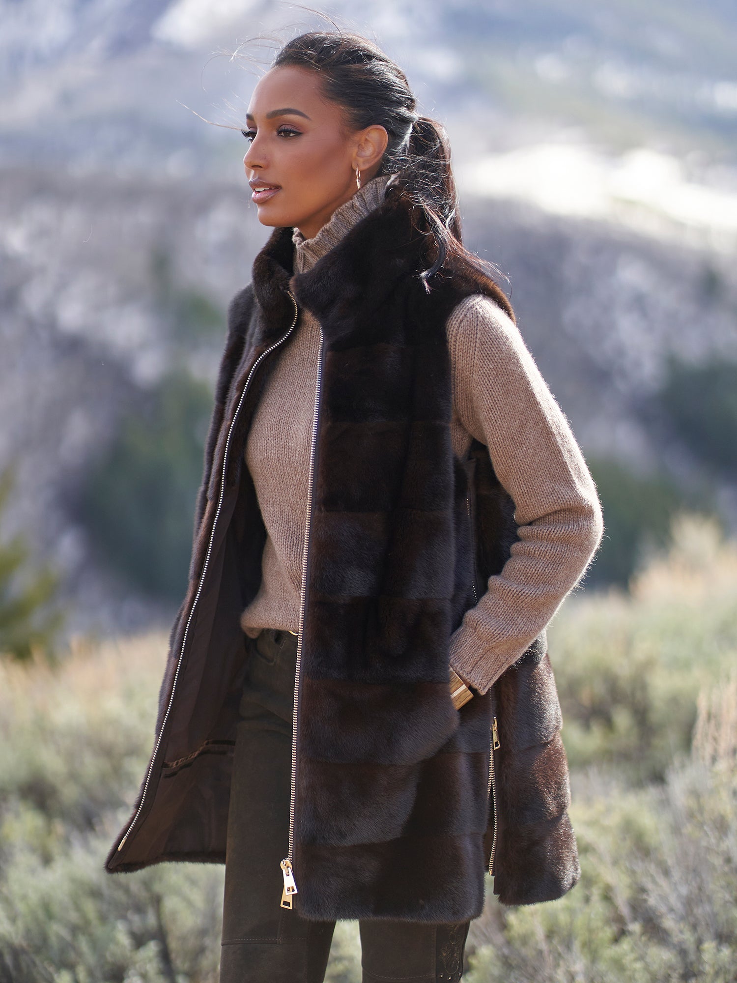 Serena Mink Fur Vest – Gorsuch