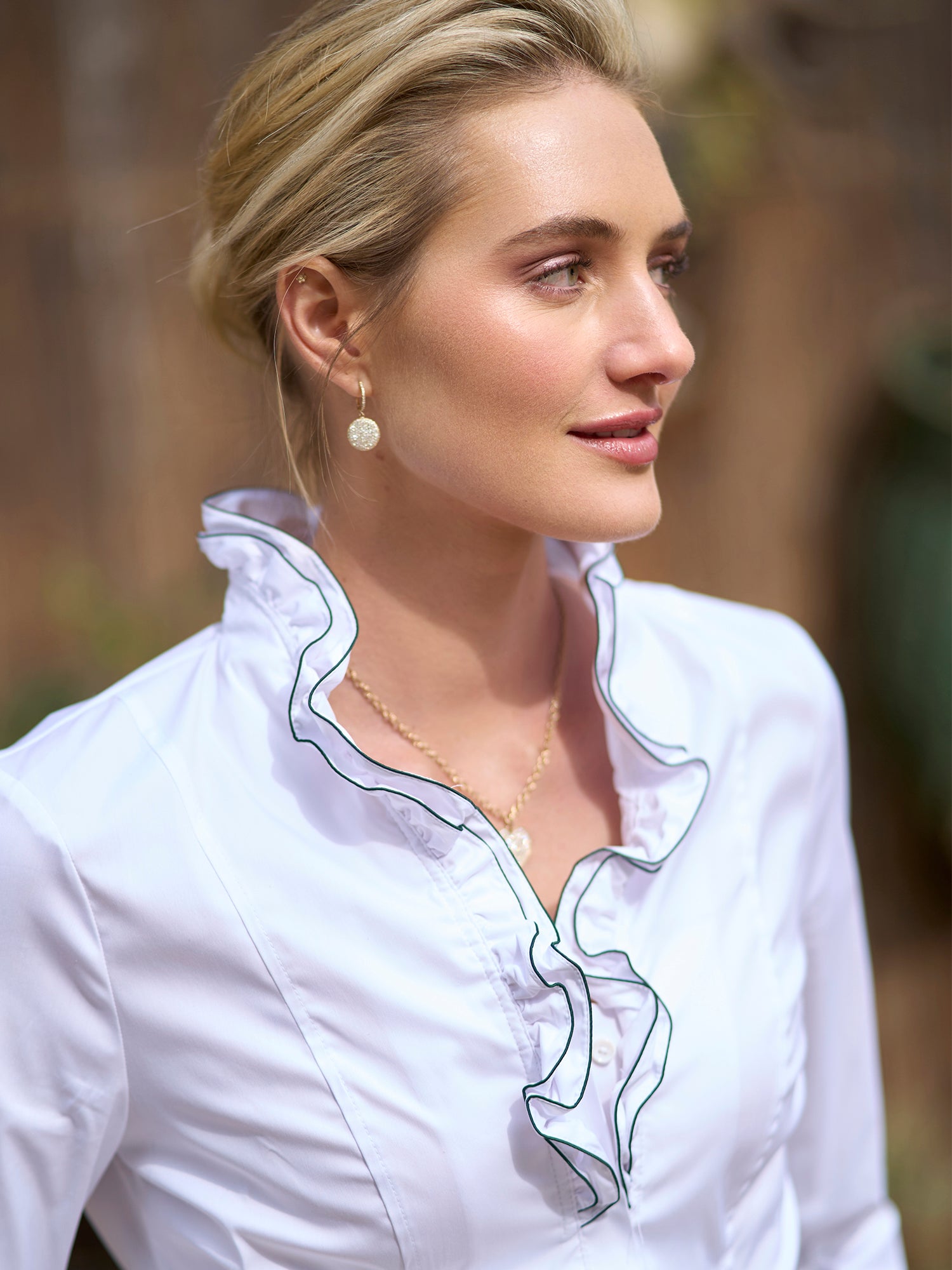 Agatha Beaded Linen Shirt – Gorsuch