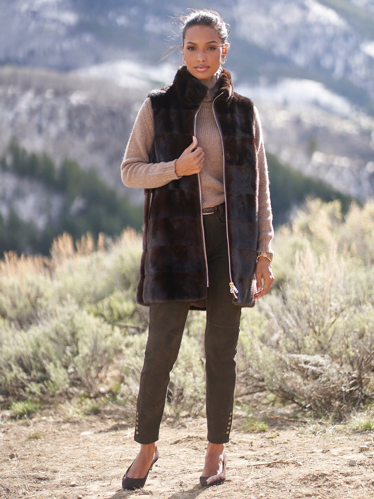 Serena Mink Fur Vest – Gorsuch