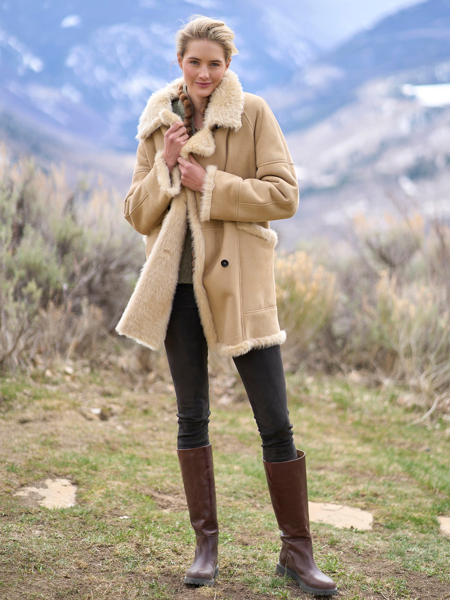 Elsa Reversible Shearling Coat – Gorsuch