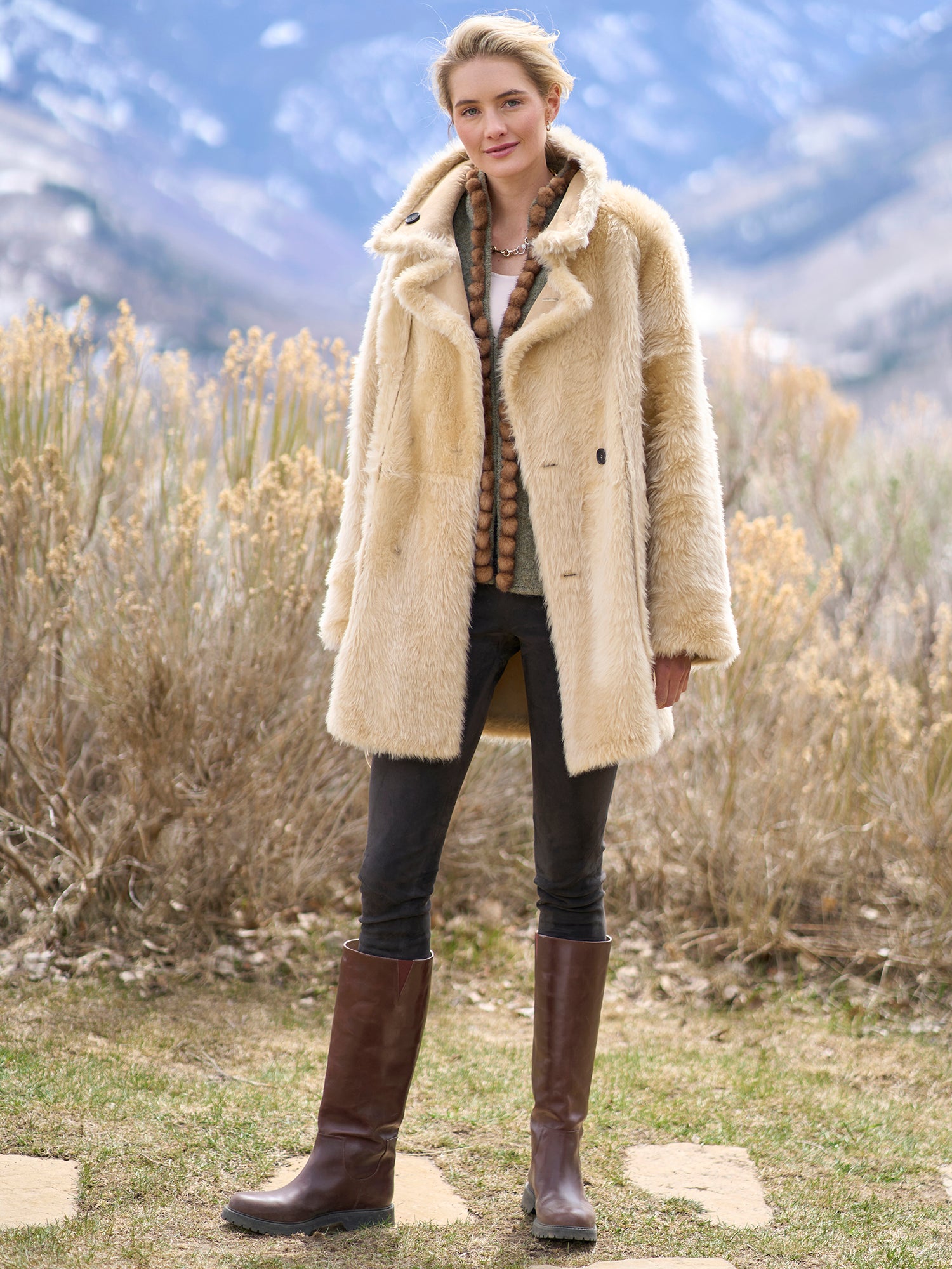 Elsa Reversible Shearling Coat – Gorsuch
