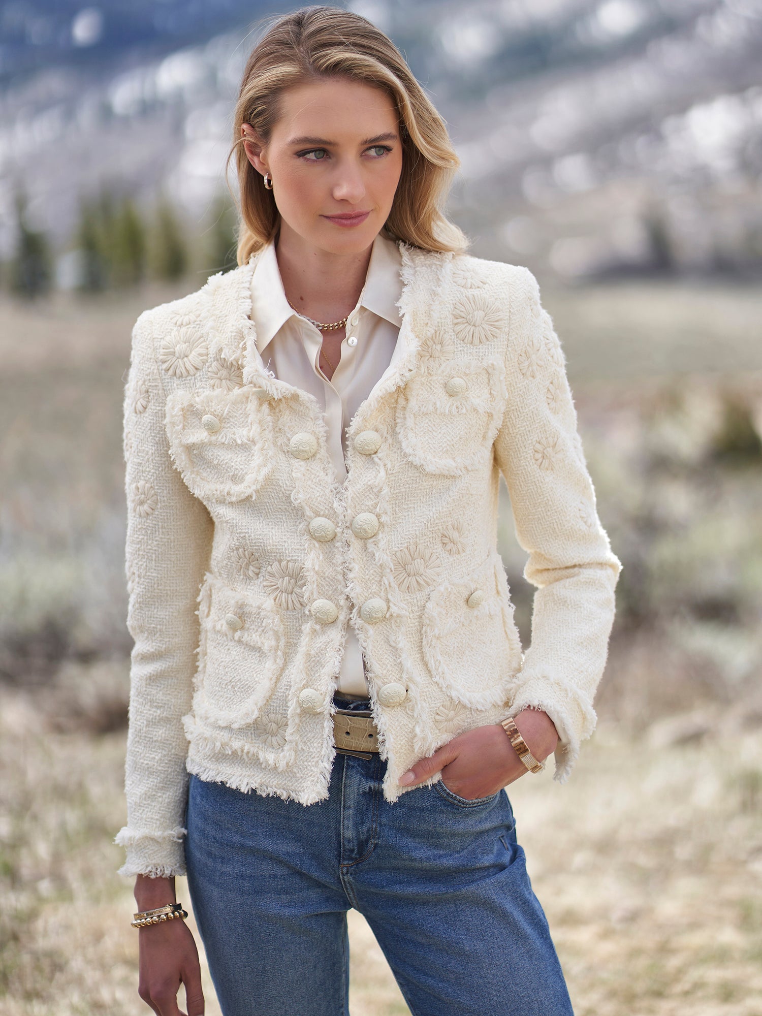 Chanel Edelweiss Knitted Cardigan