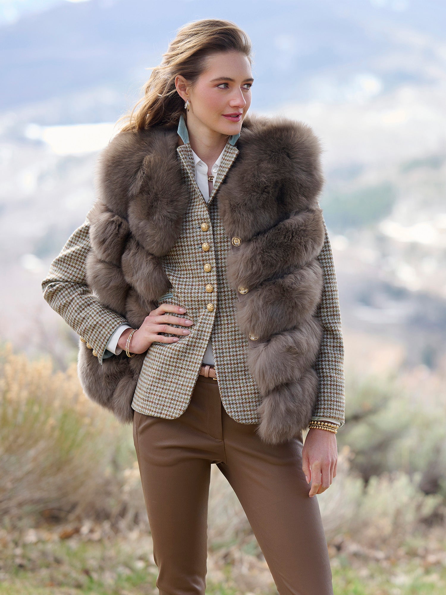 Lara Houndstooth Wool Jacket – Gorsuch