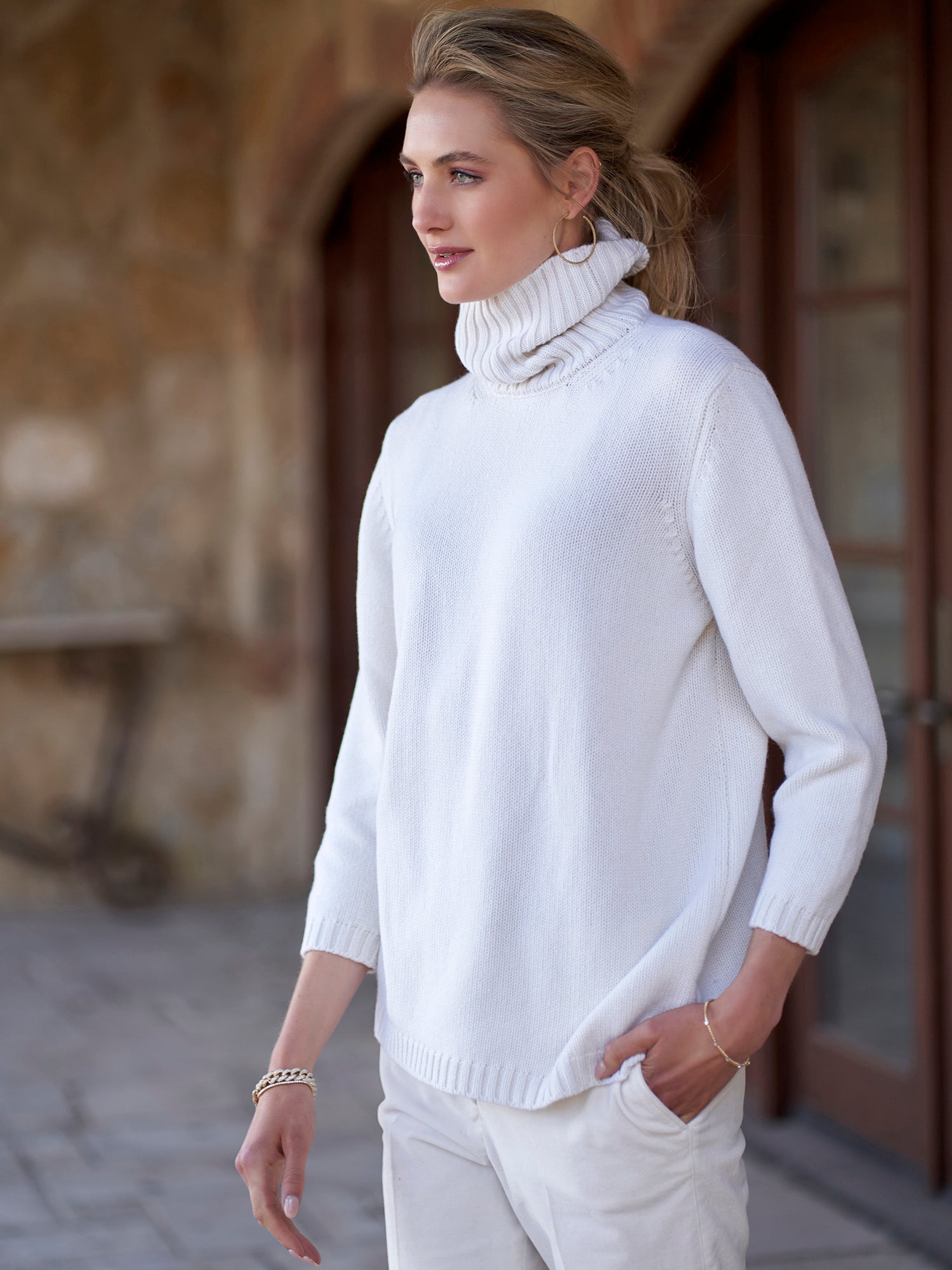 Helina Cashmere Turtleneck Sweater