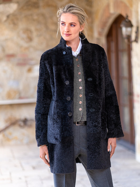 Dunja Reversible Shearling Coat