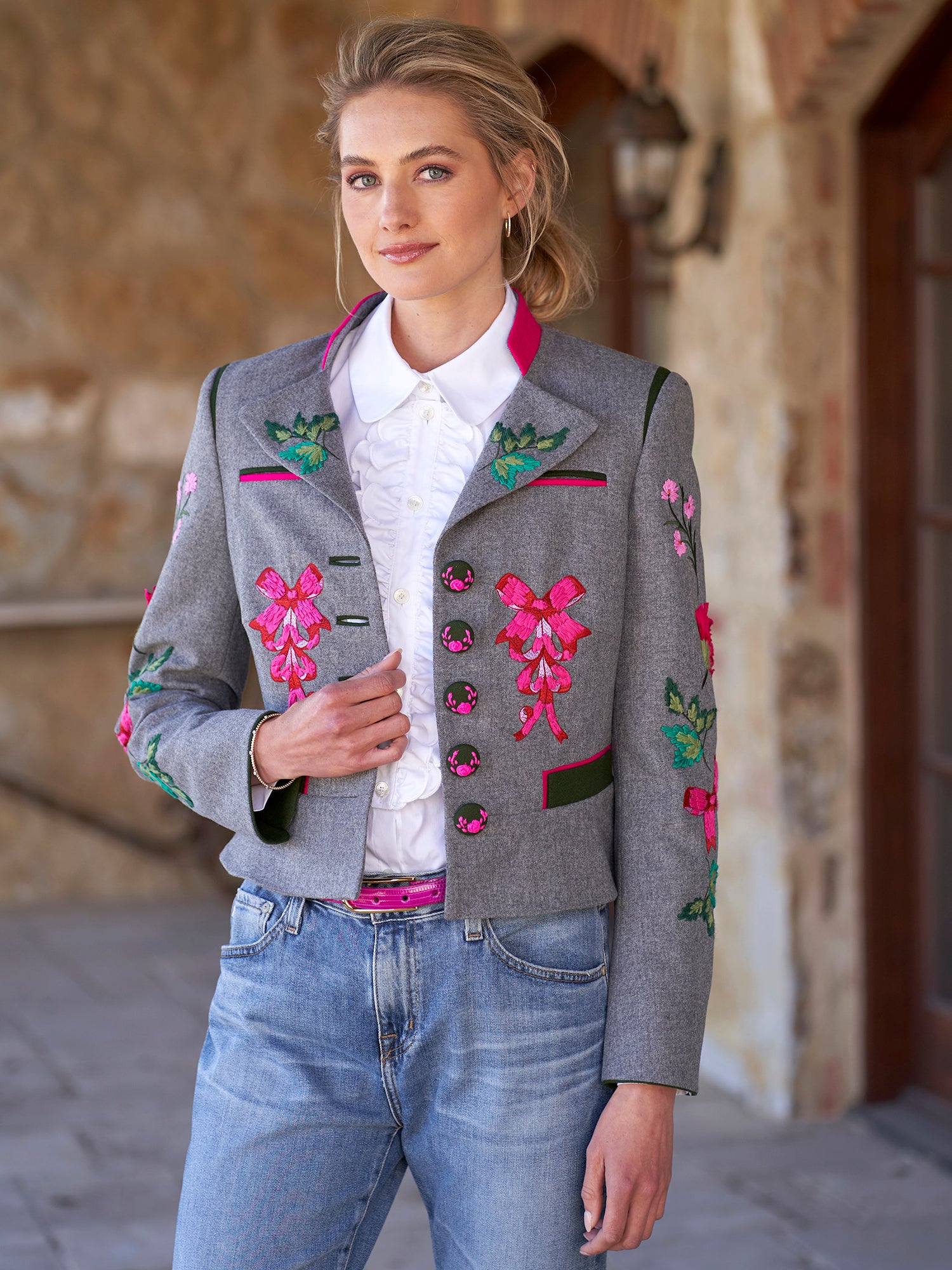 Mitzi Loden Embroidered Jacket