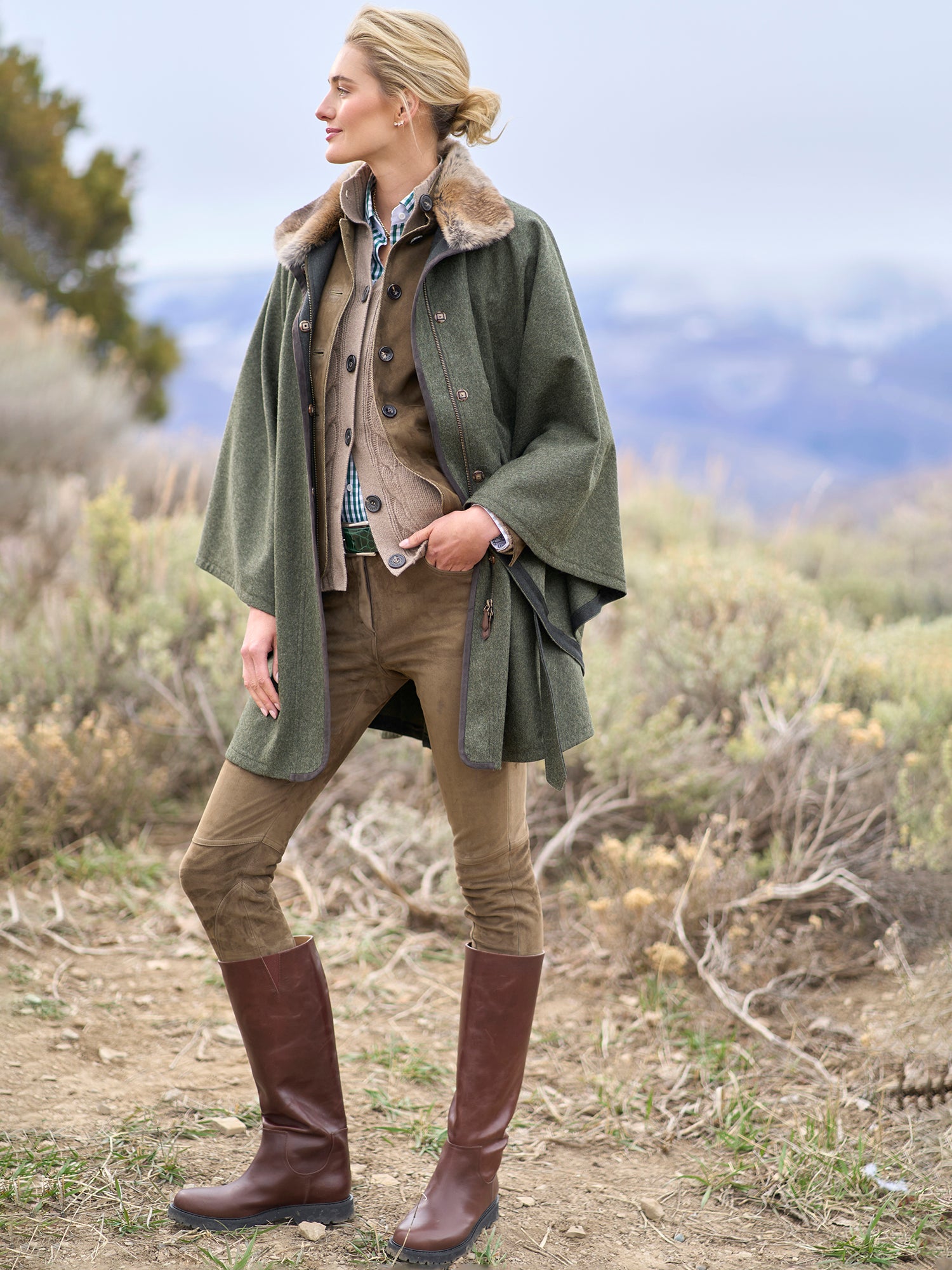 Germany製 Vintage LODEN Coat ローデン　Poncho vintage Loden cape coat – 86 Vintage