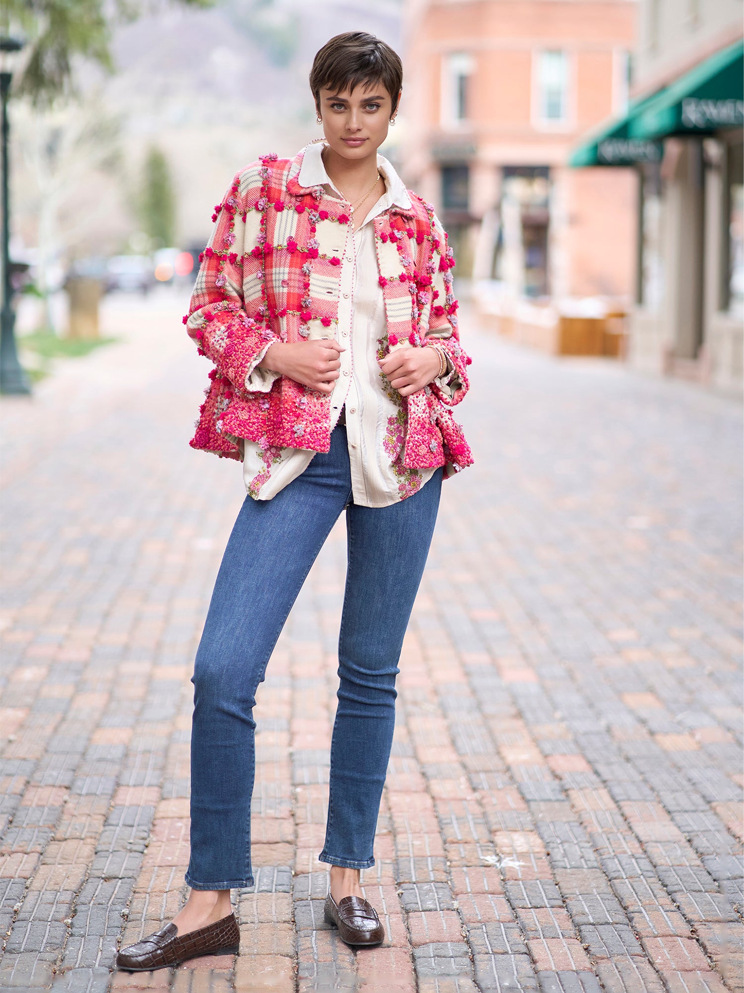 Zahra Floral Check Jacket – Gorsuch