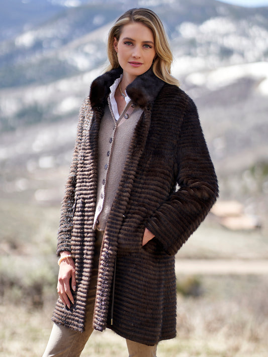 Ainsley Reversible Mink Coat
