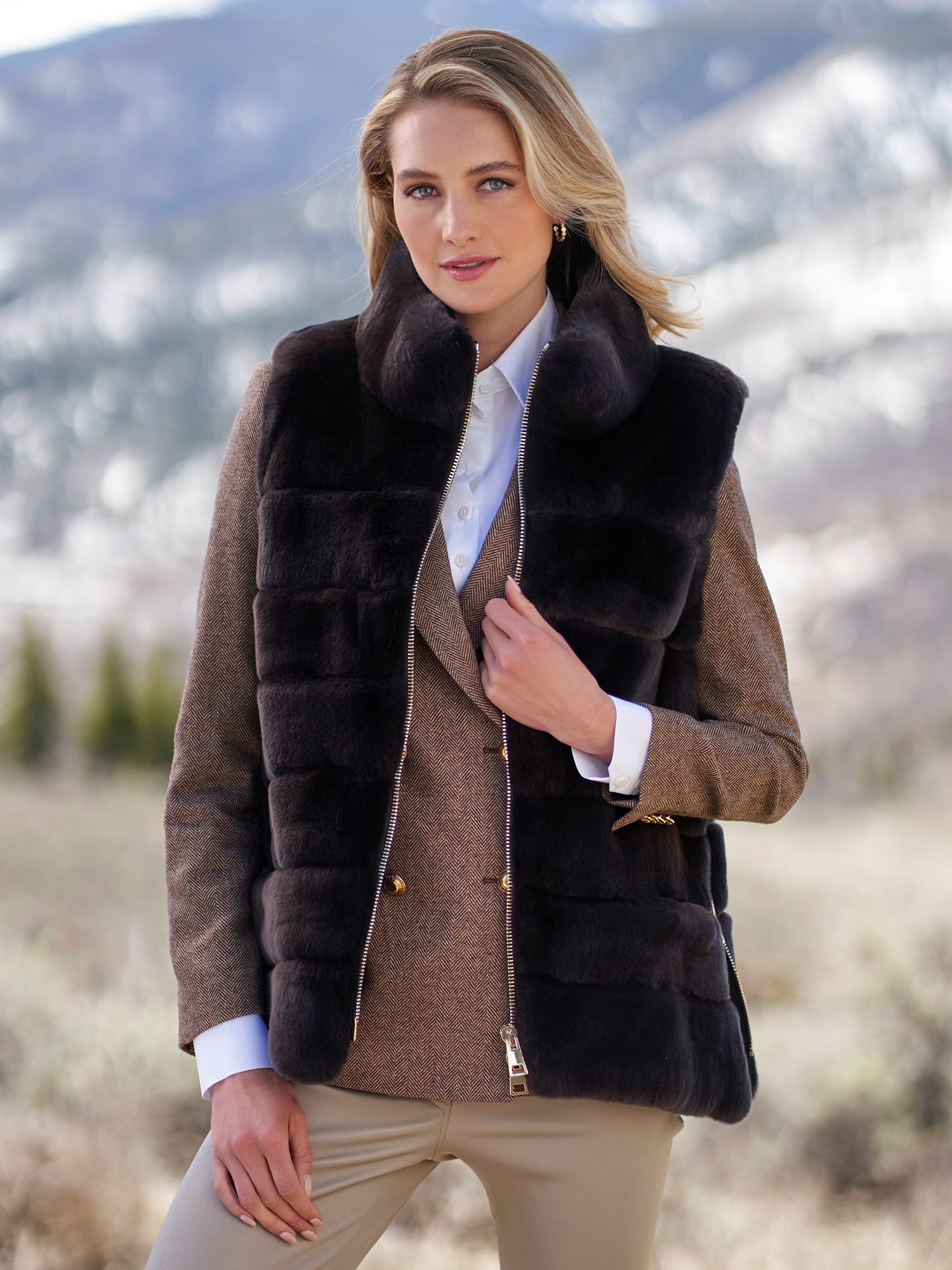 Buy fur vest discount
