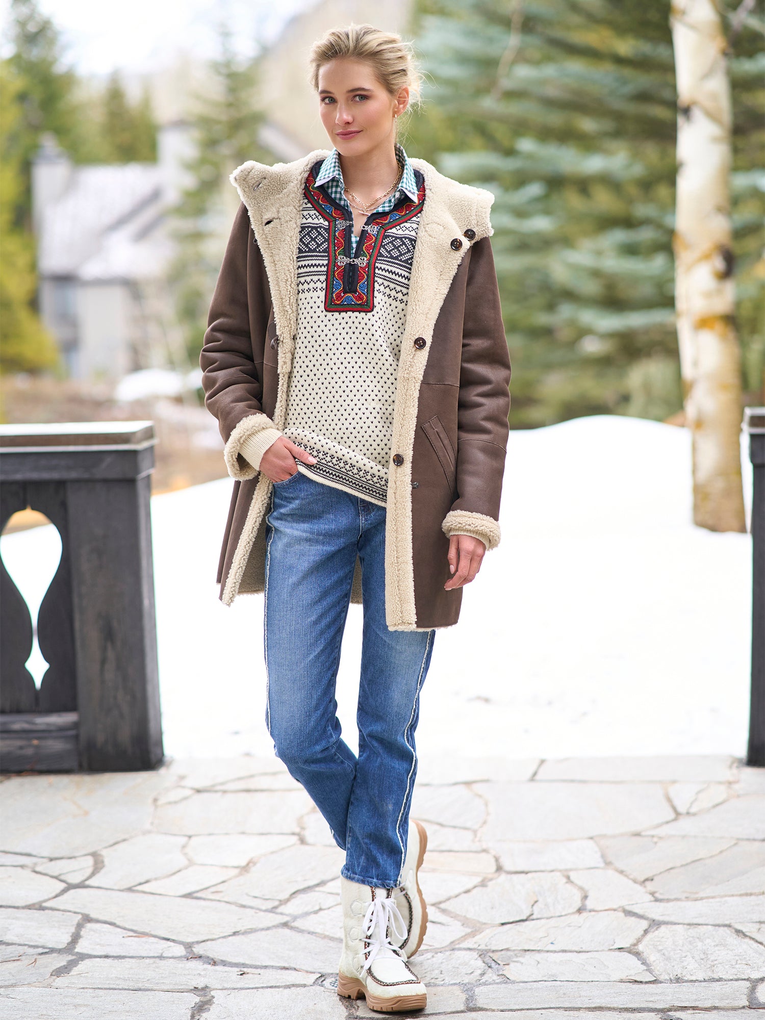 Leila Reversible Shearling Coat – Gorsuch