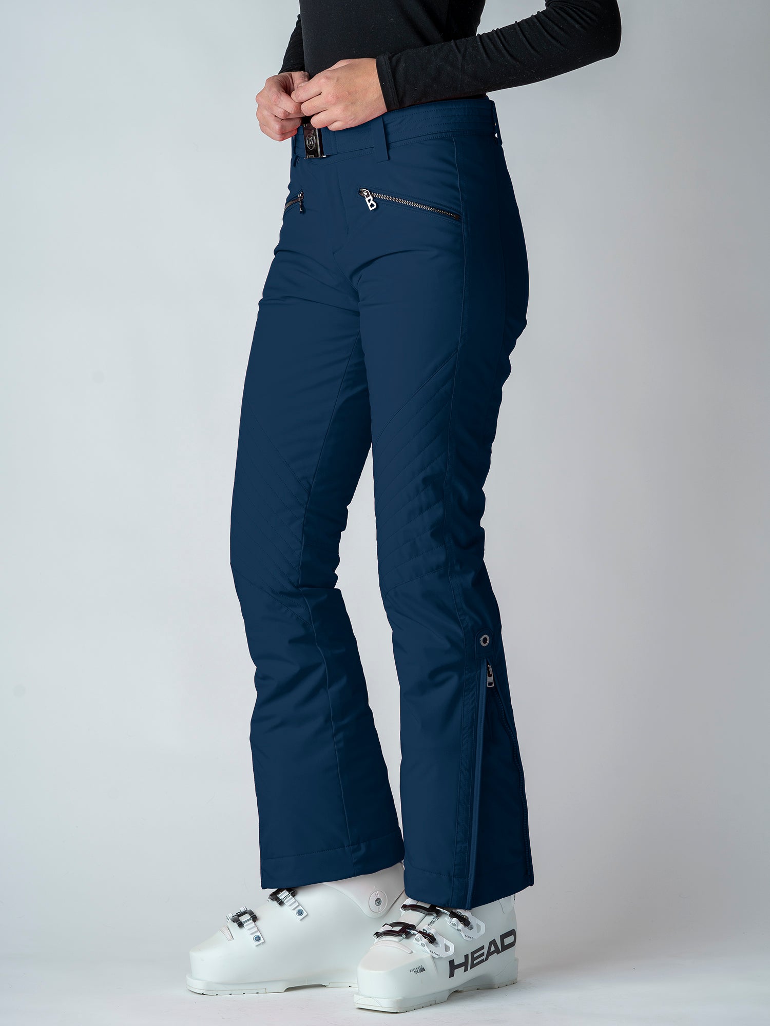 Bogner Franzi Ski Pants Women's - Size 34 US 4 XS - Off-White Black Print -  NEW