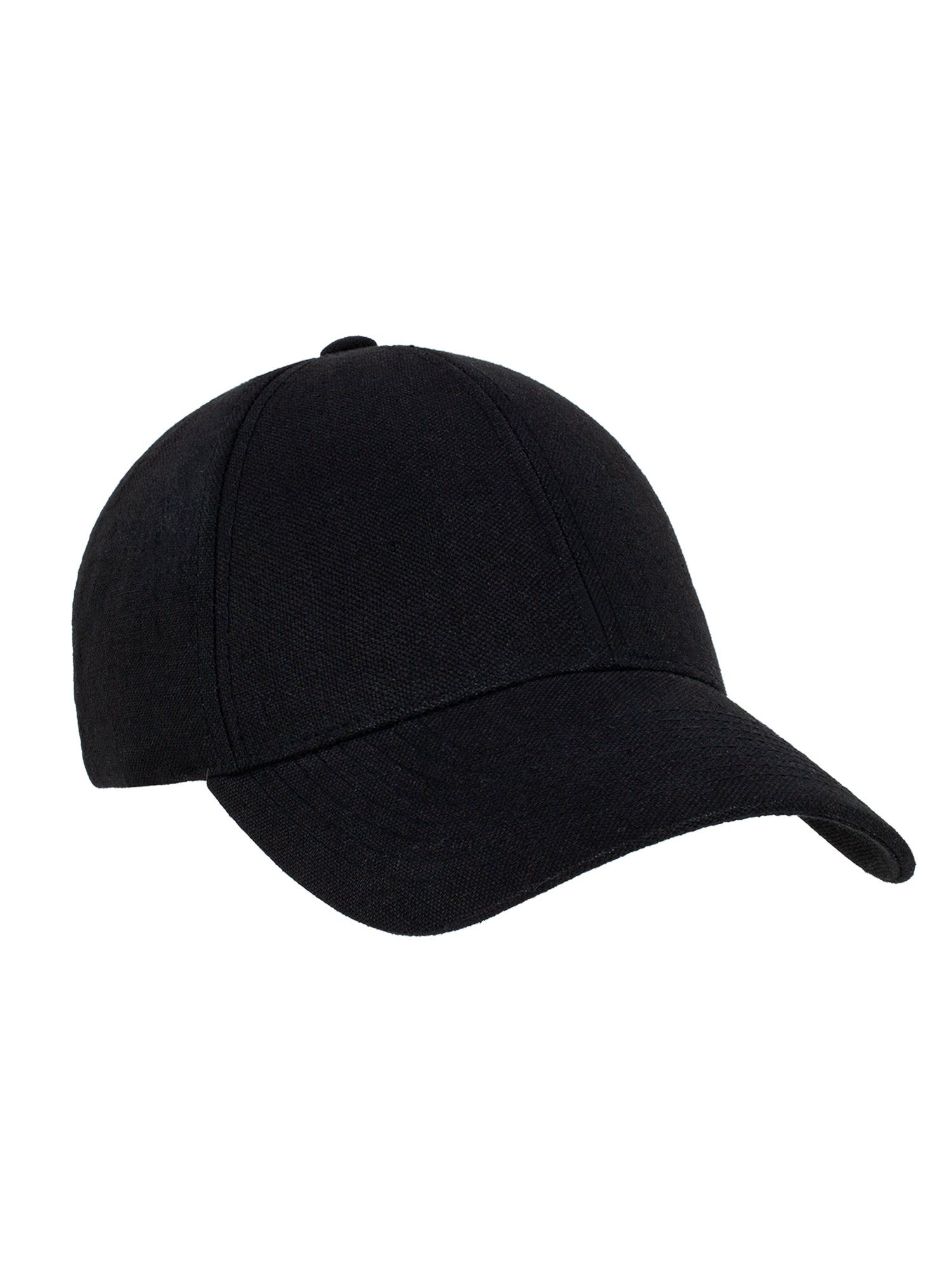 Linen Structured Cap Black – Gorsuch