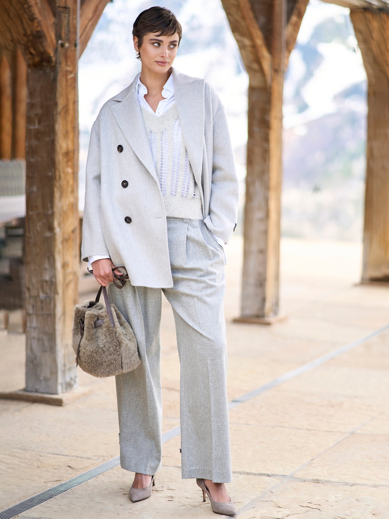 パンツ Phlannel Wool Cashmere Buggy Trousers 3 Men's Cashmere Wool Flannel Trousers | Boggi Milano