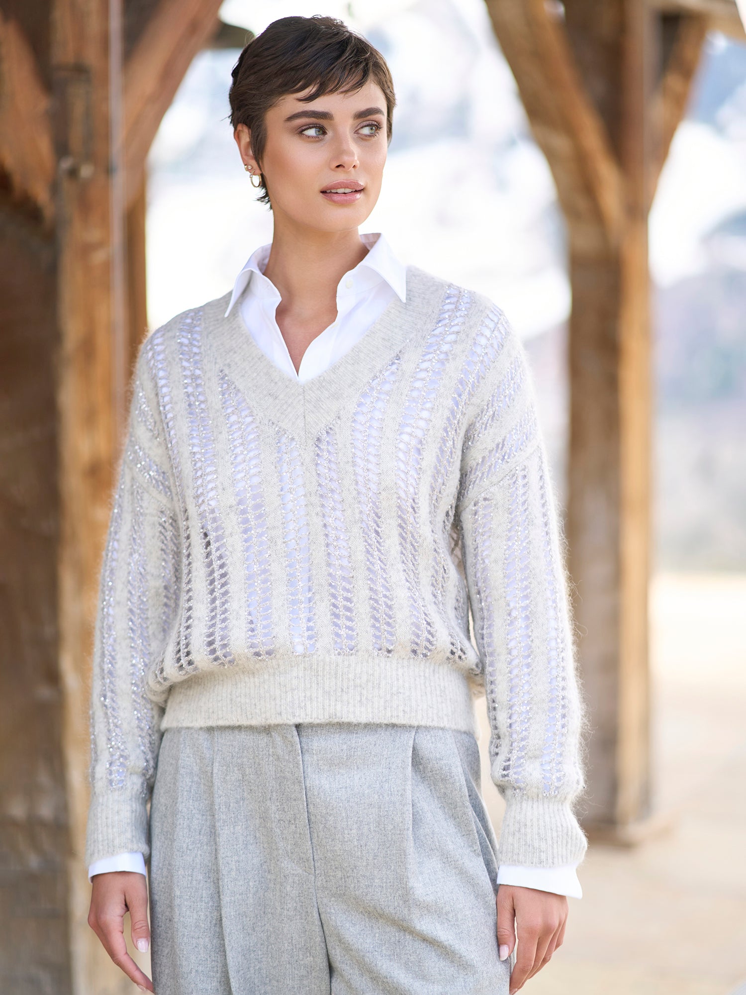Wool Cashmere Flannel Wide Leg Pant – Gorsuch