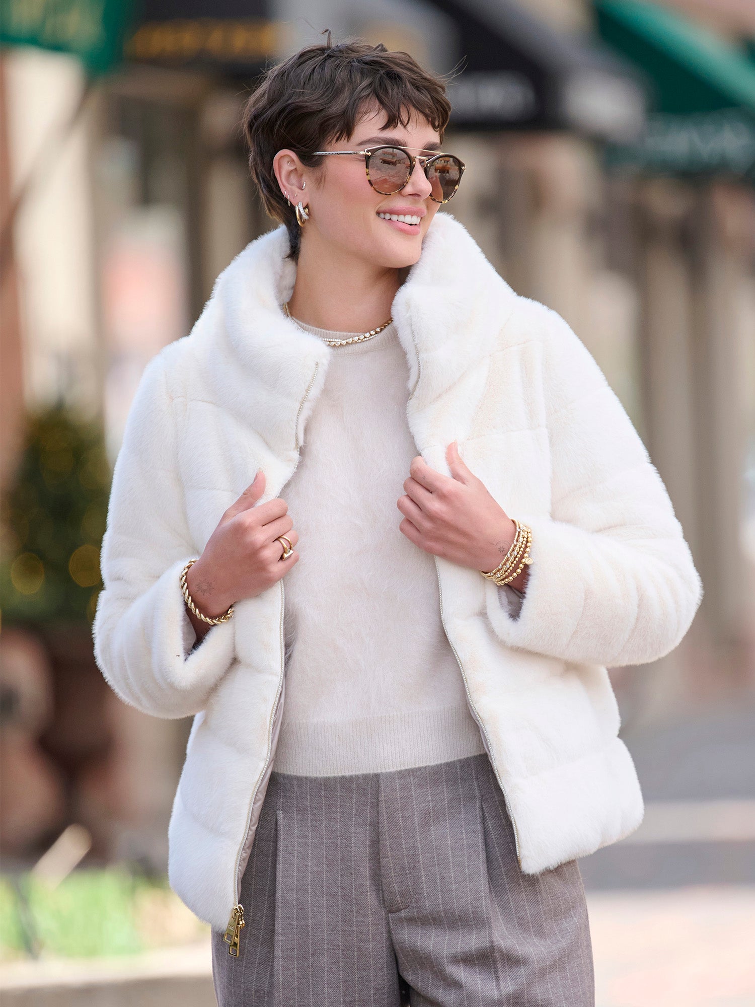 Mea Faux Mink Short Jacket – Gorsuch