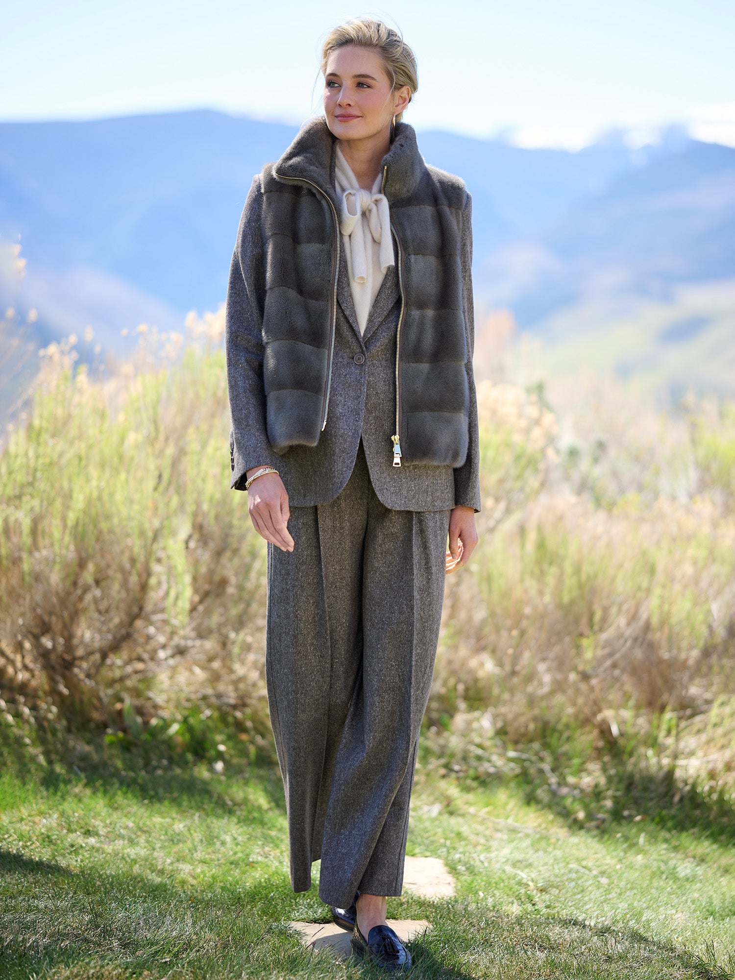 Sarah Mink Fur Vest – Gorsuch