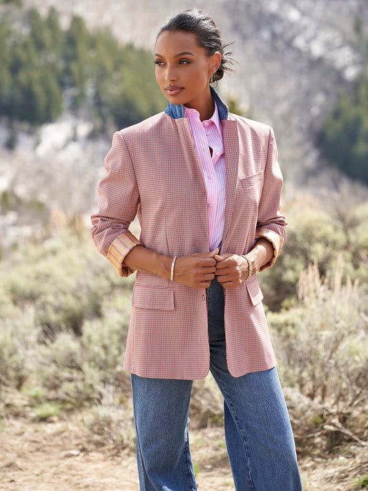 Aleah Boyfriend Check Blazer