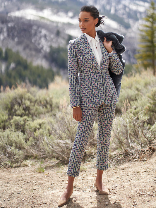 Averi Floral Jacquard Pant