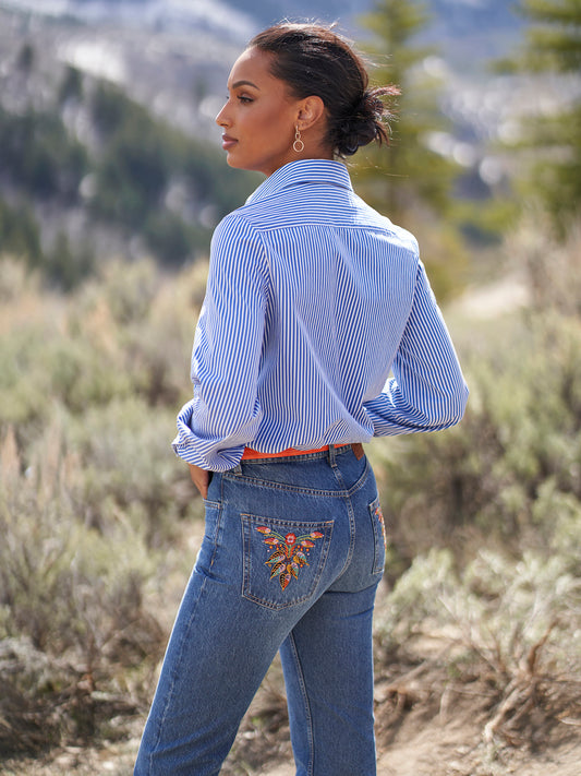 Aubrie Embroidered Jean