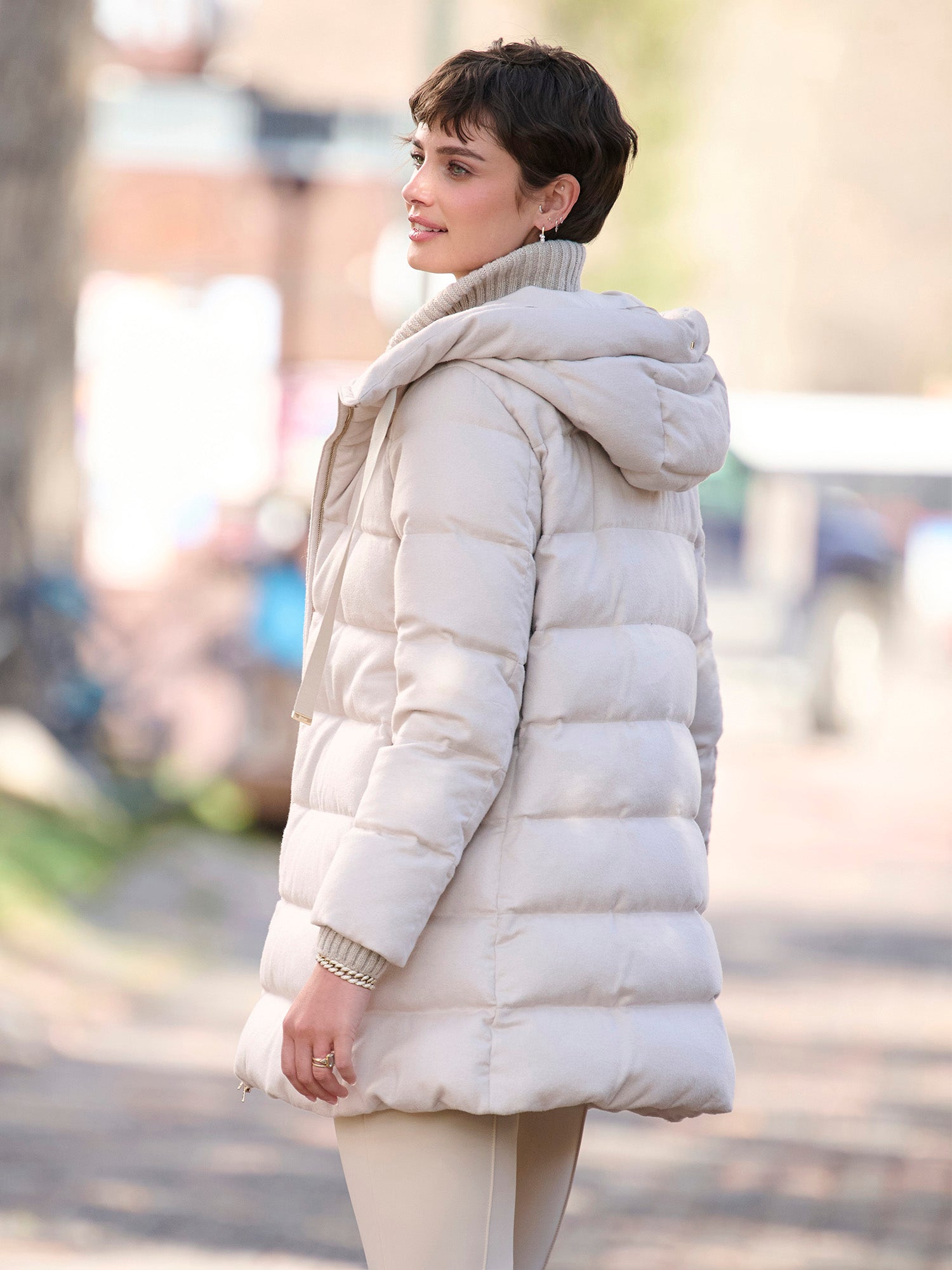 Alexia Cashmere Silk Down Coat – Gorsuch