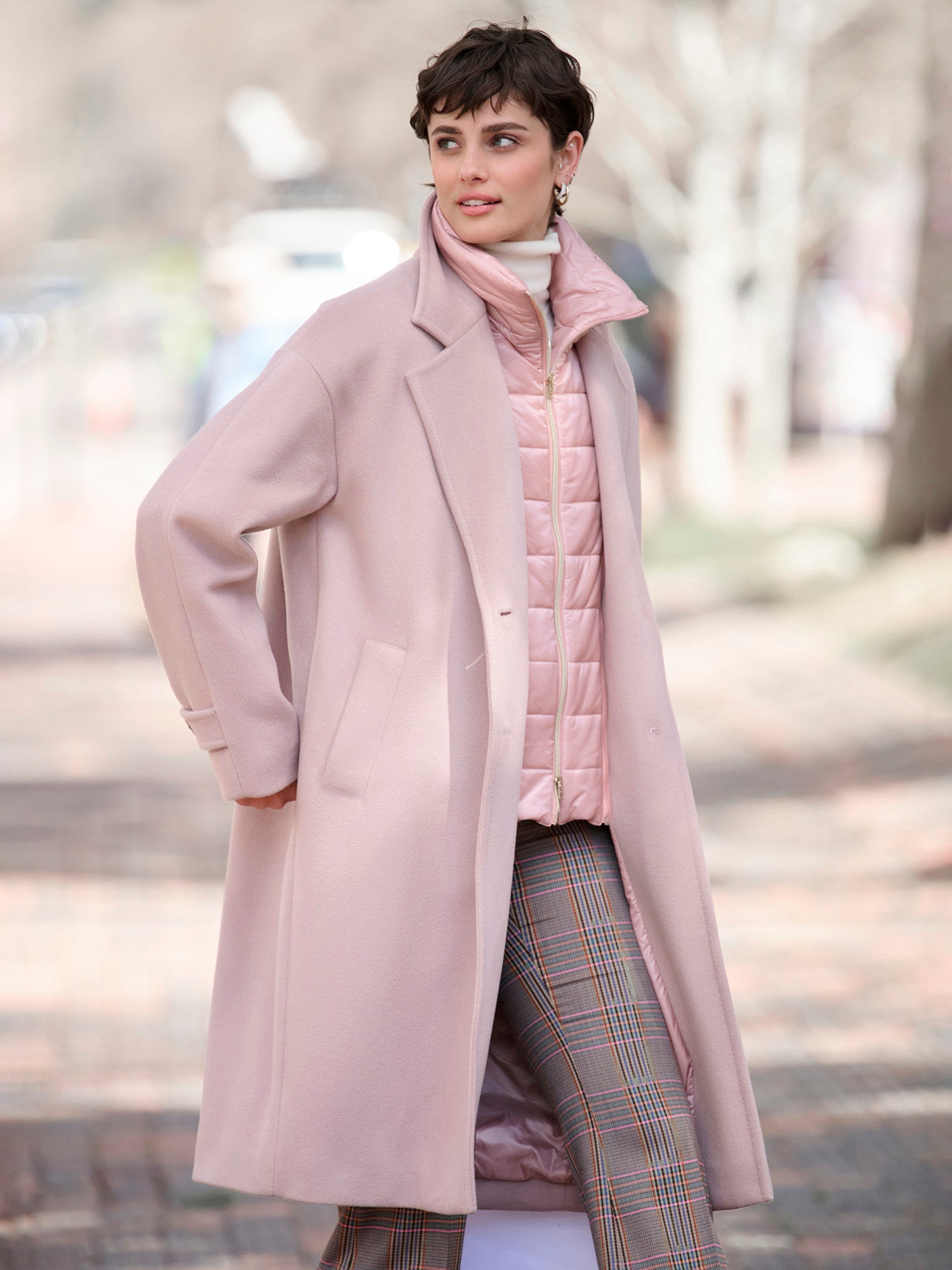 Herlipto Odette Wool-Blend Coat ピンク Mallory Wool Coat – Gorsuch