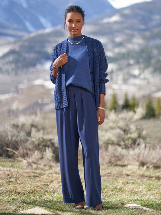 Nicollet Wool Wide Leg Pant
