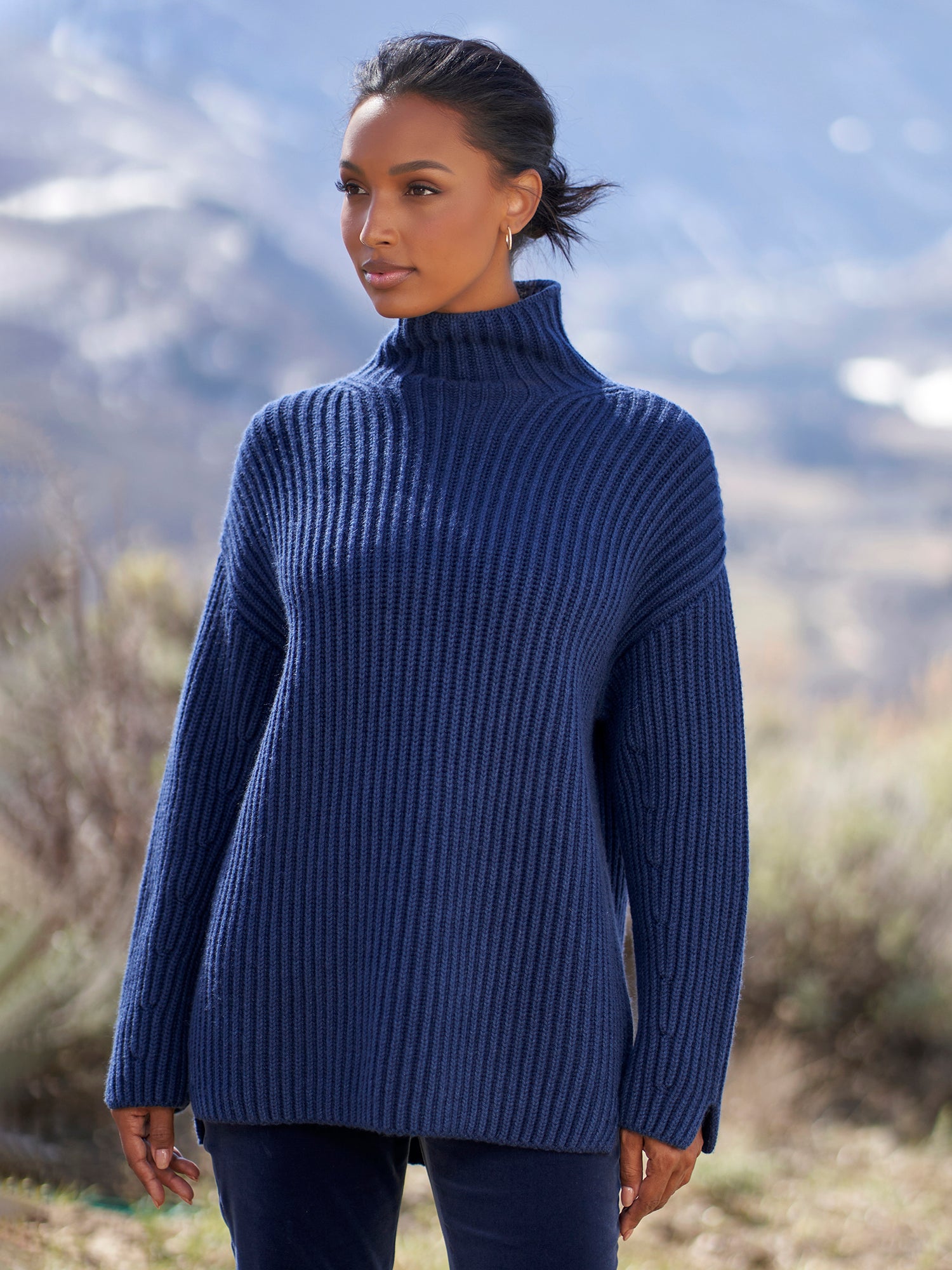 Amber Cashmere Turtleneck Sweater