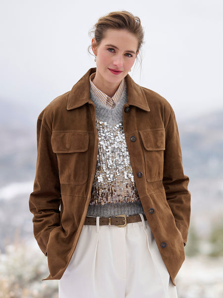 Safari Suede Shirt Jacket – Gorsuch
