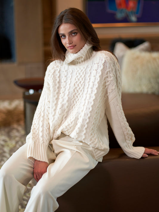 Burmesa Cashmere Turtleneck Sweater